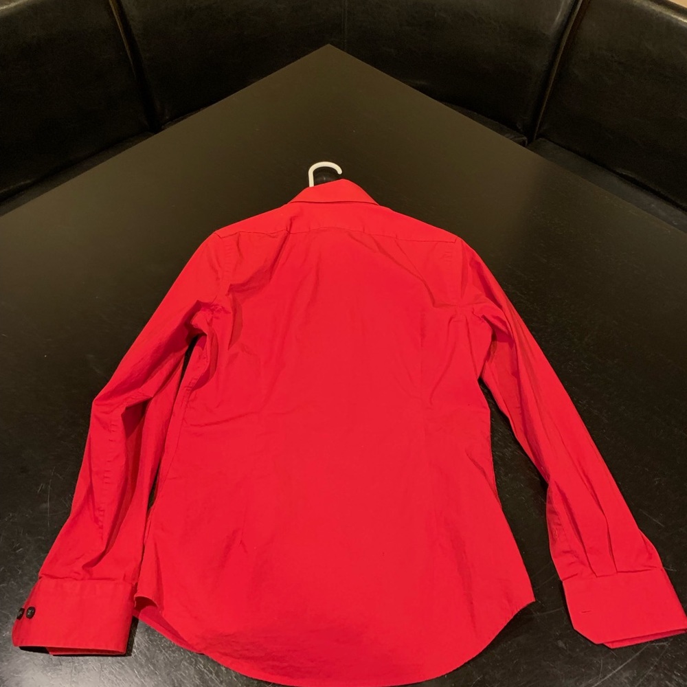 Express Red Button Up Small - image 2